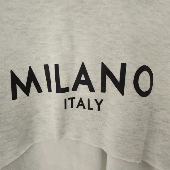 SHEIN XL Milano Italy 3 Piece Loungewear Set Wide Leg Heather Cream - Picture 5 of 12